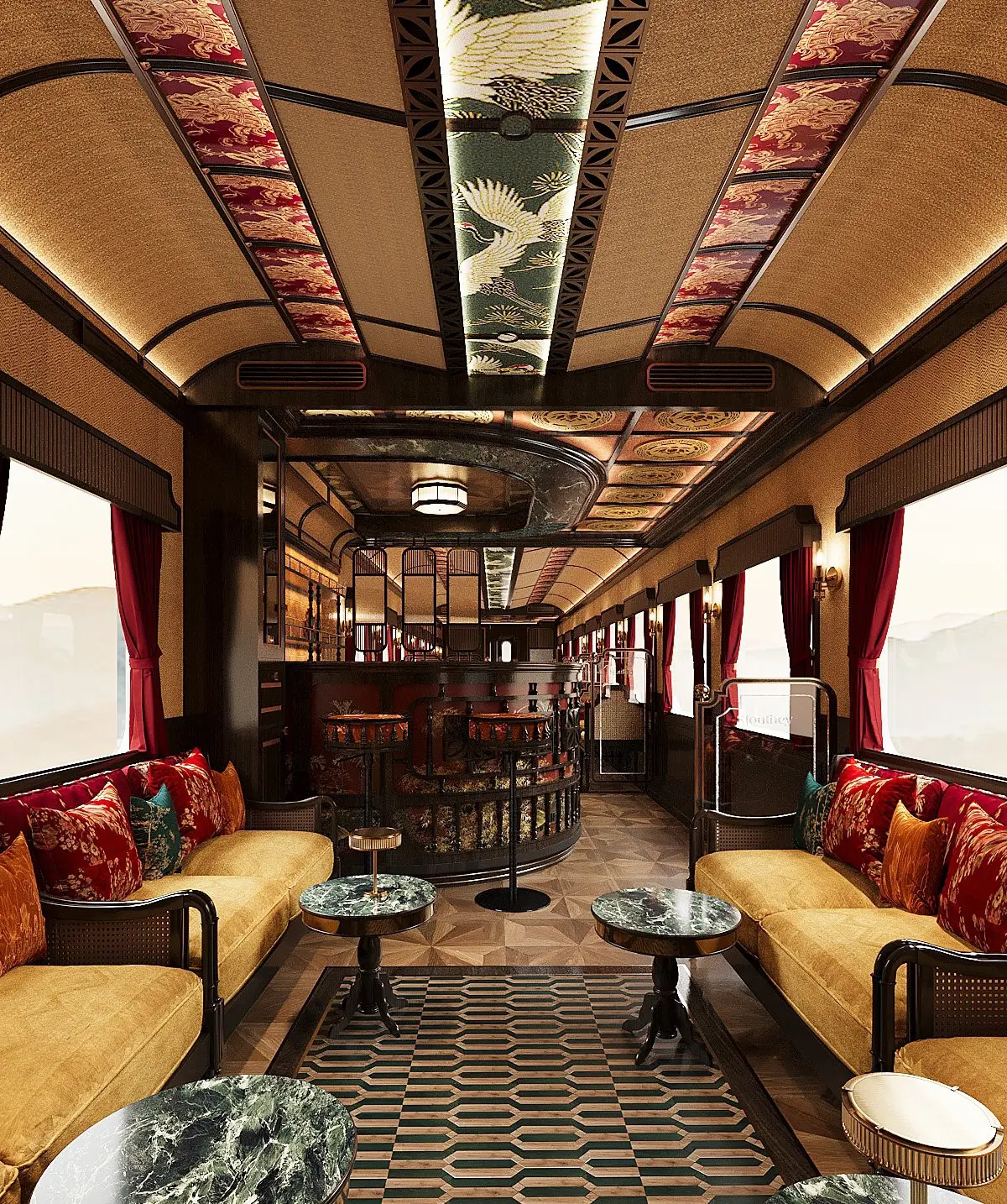 Unveiling The Charm of The Top 5 Best Luxury Train Trips In Vietnam 5 Sjourney bistro car 5