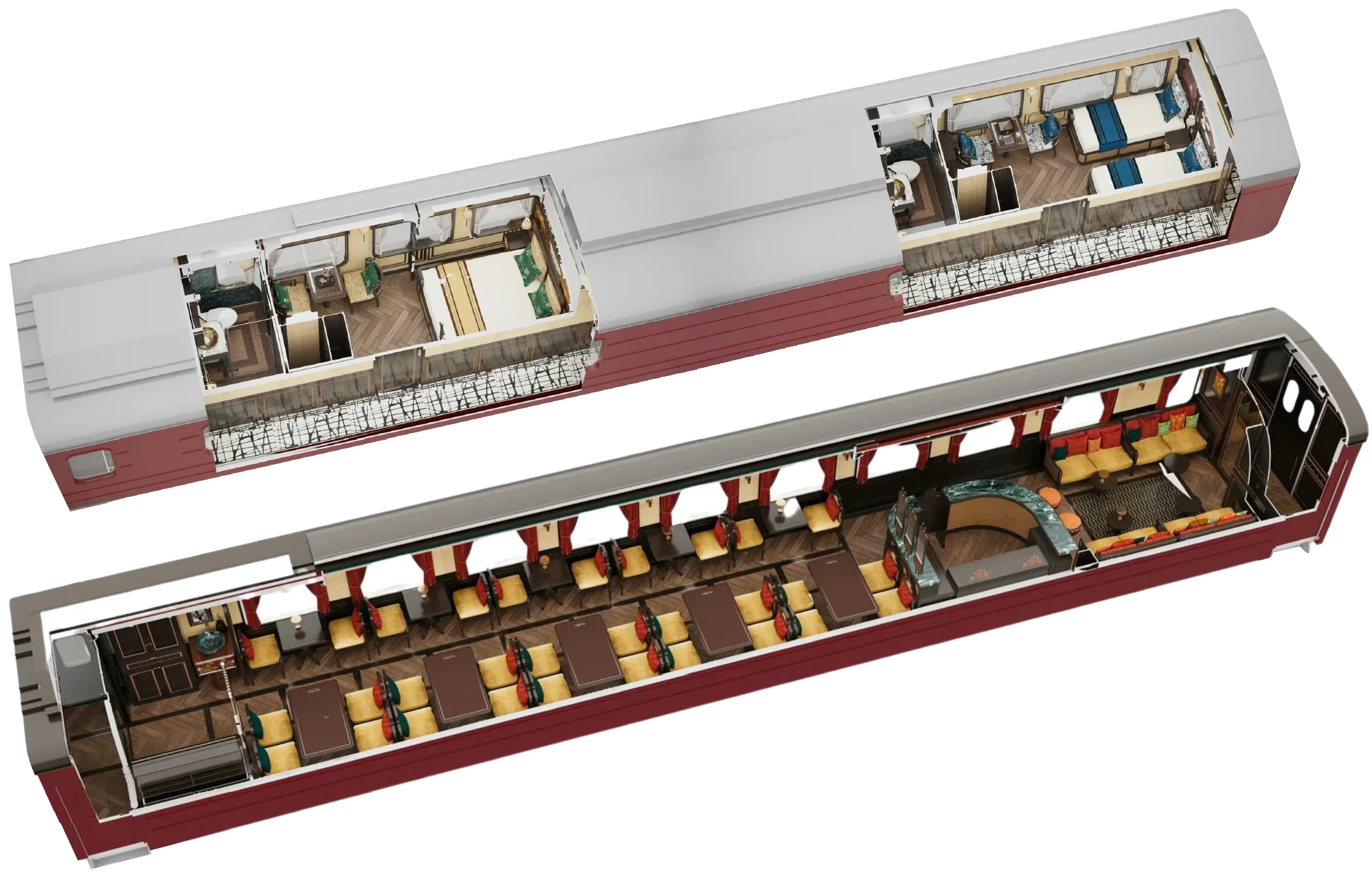 The Train 4 sjourney train layout e1741142141668