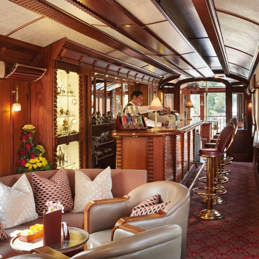 Holiday on Luxury Christmas Train - Comprehensive Guide 5 Hiram-Bingham-luxury christmas train Dining-Bar area