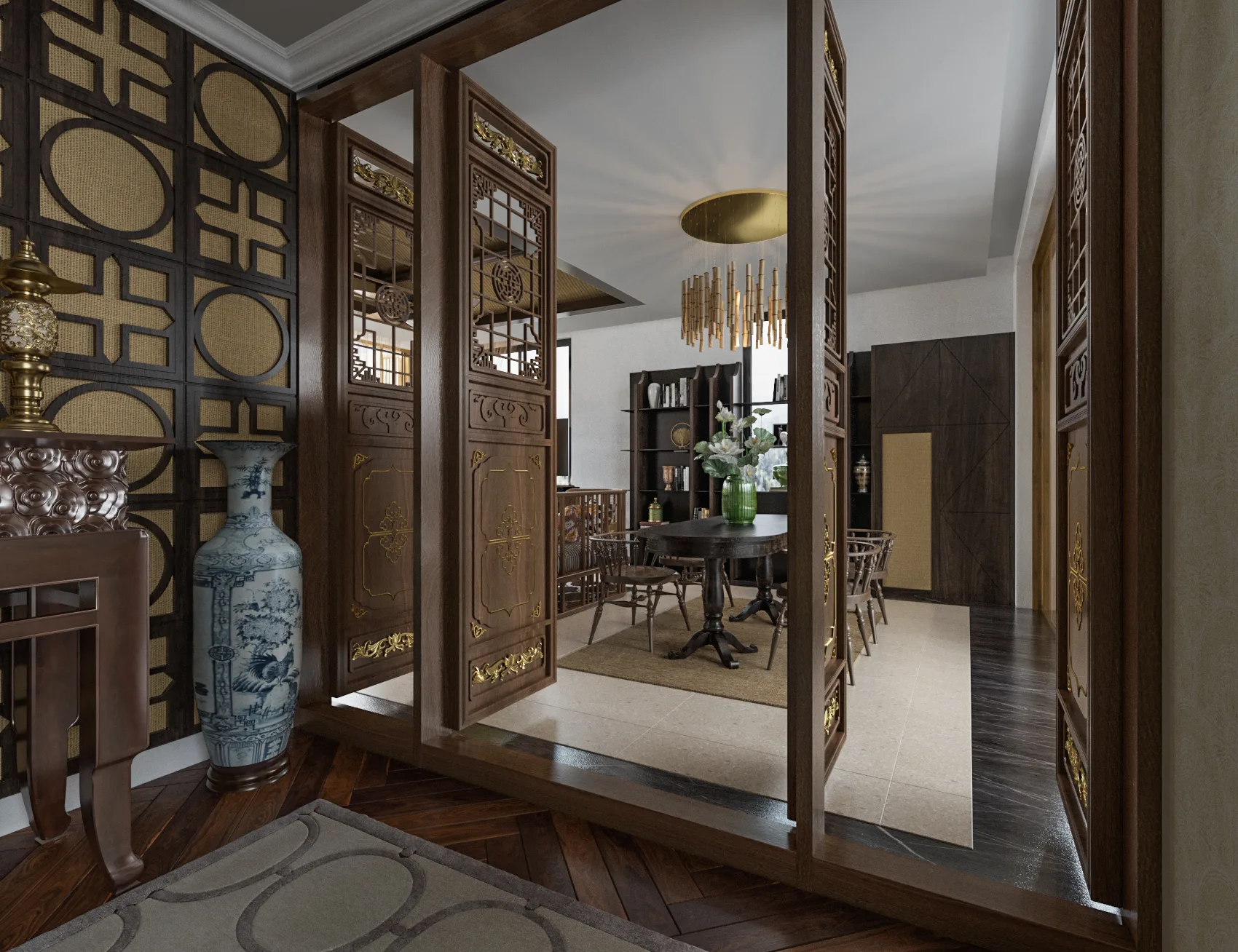 Indochine Style: Exploring the Timeless Elegance 8  indochine-interior-design-room
