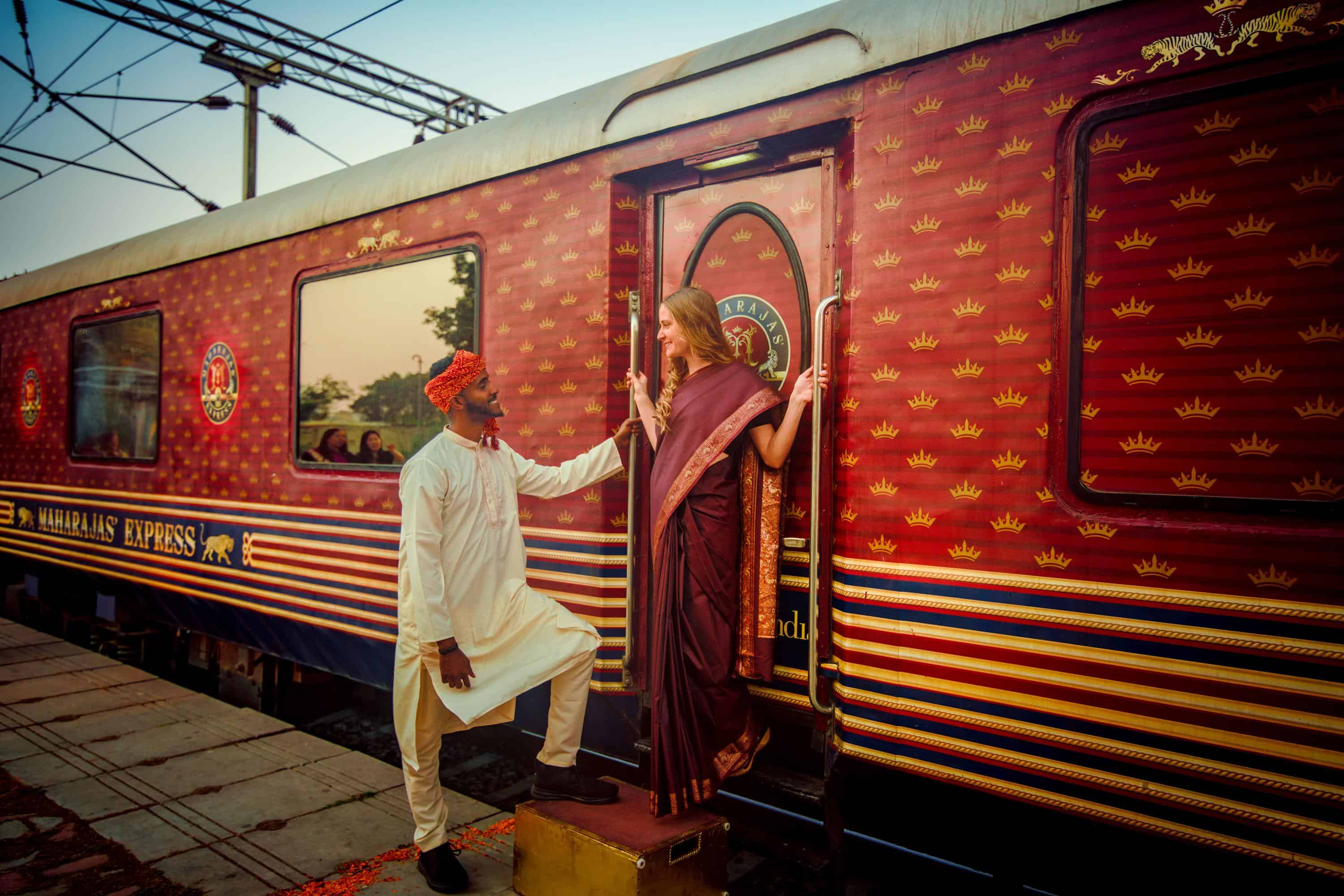 maharajas express train outside