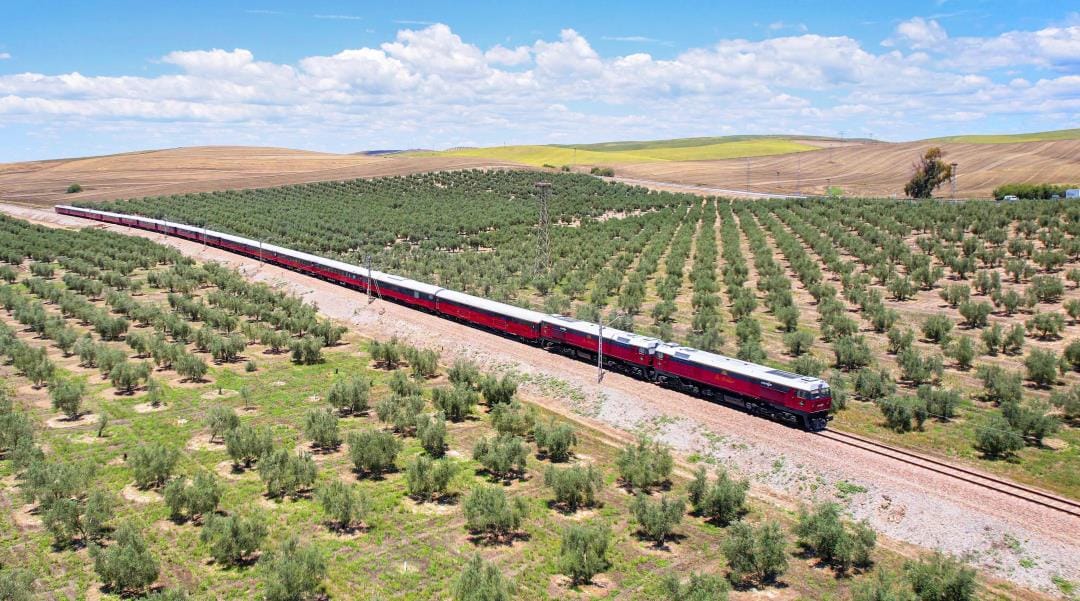 The World's Most Scenic Train Journeys 5 the-al-andalus-train-going-through-vineyards